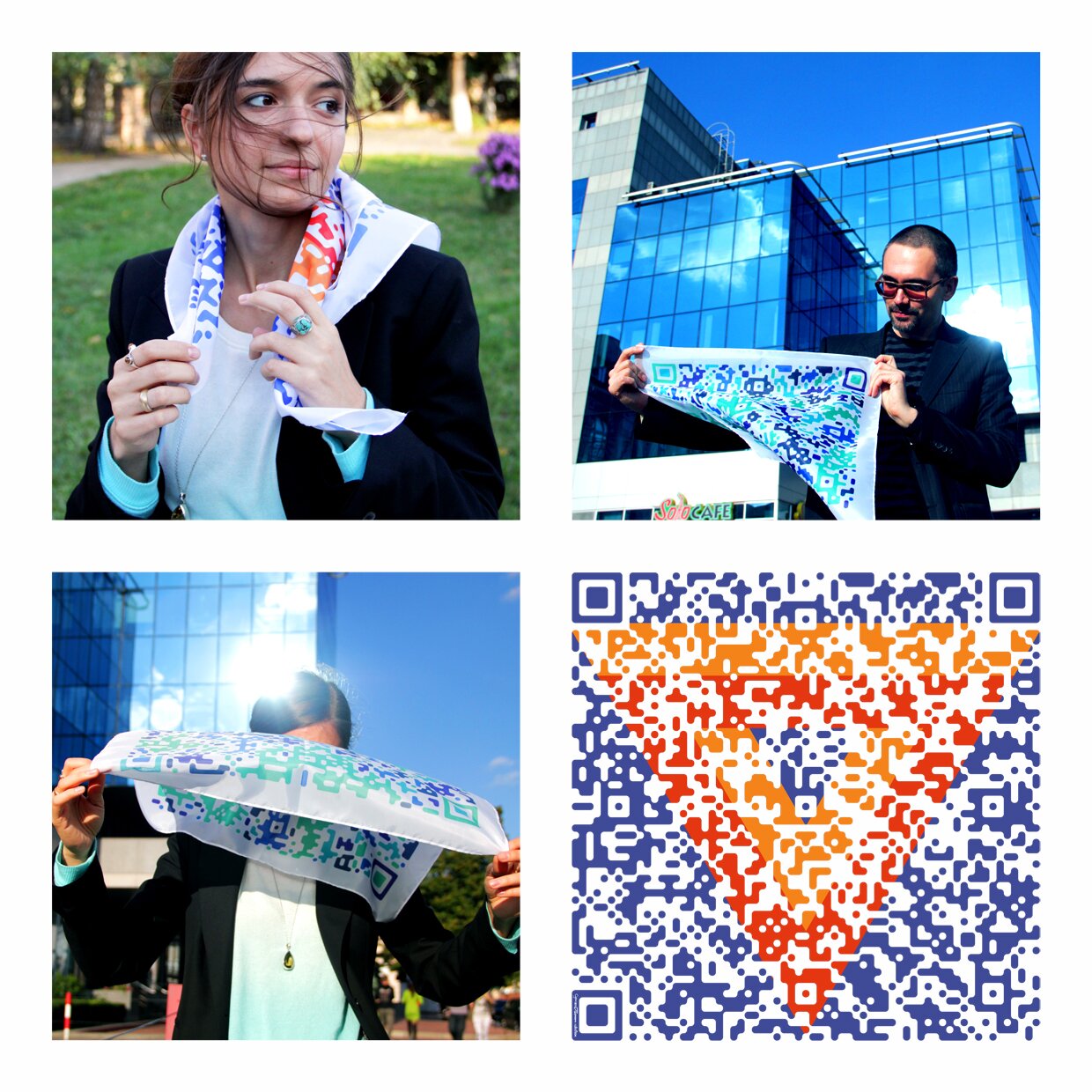 CYAN | 2012 | QR-Scarves